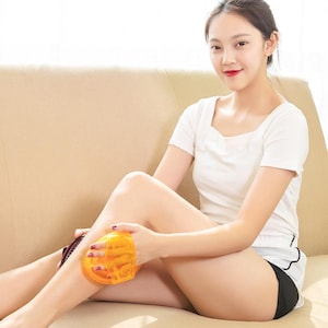 5.91in*4.13in body massage brush, portable handheld comb shower body tool hair dryer brush, round handle body brush, full body massage brush
