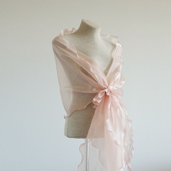 organza wedding shawl