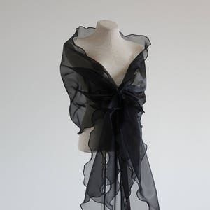 Black shawl for evening dress outlet