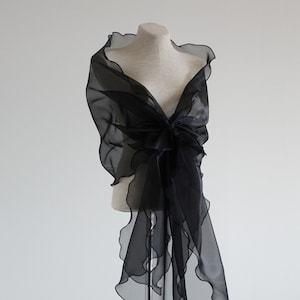 black evening wraps and shawls