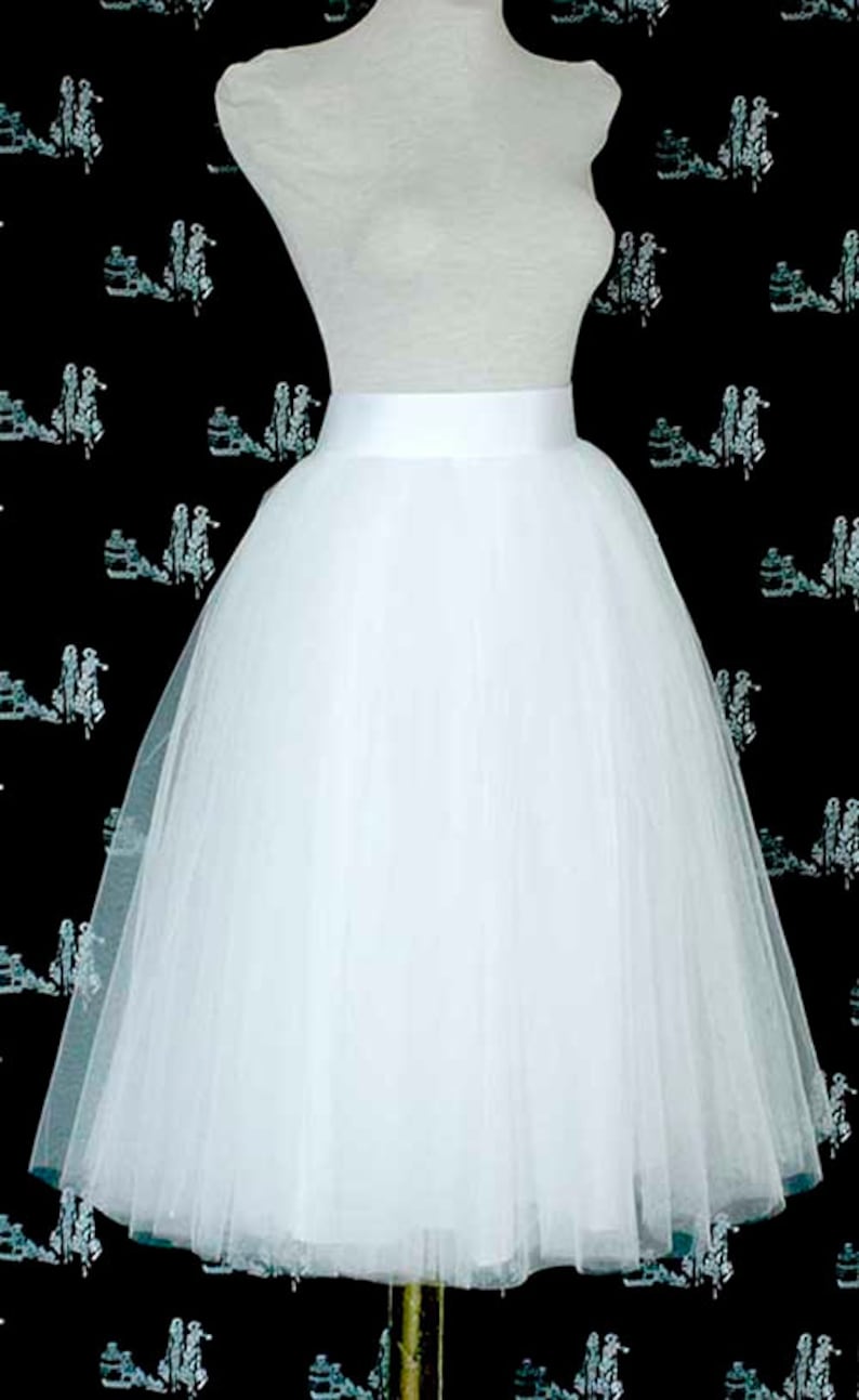 tulle skirt white