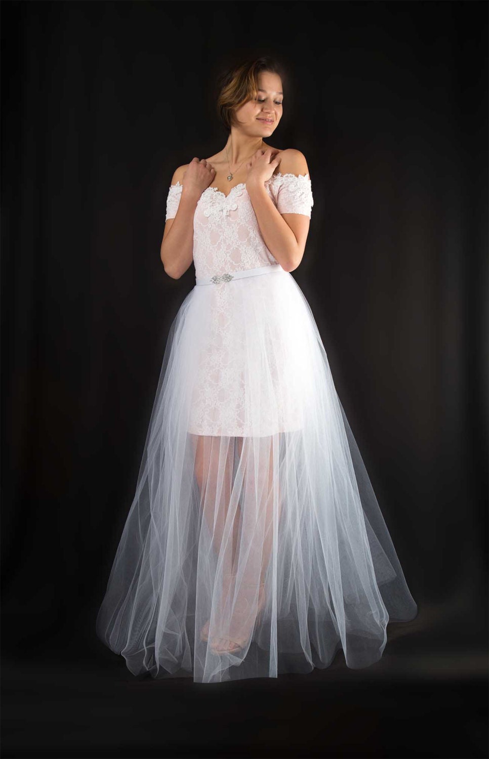 Wedding Dress With Swarovski Stones – D&D Clothing