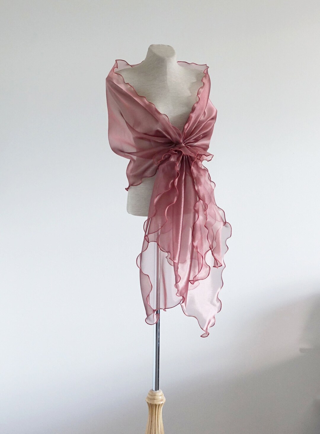 organza wedding shawl
