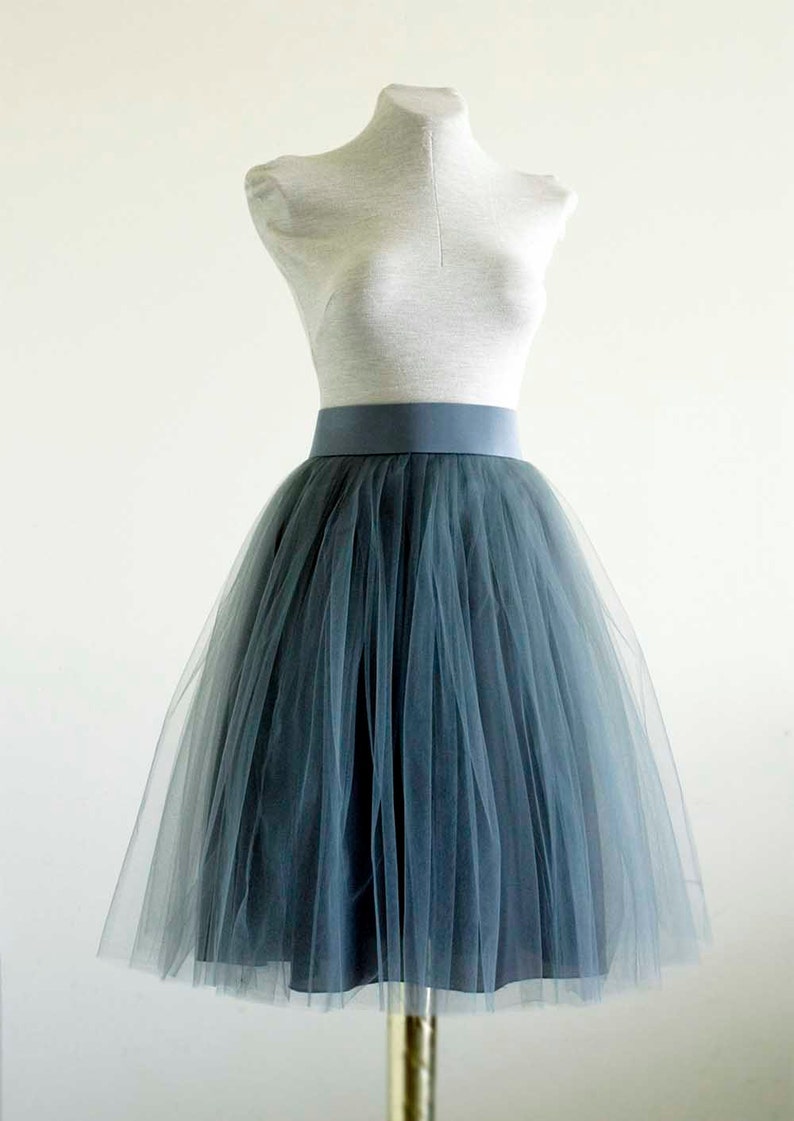 rust tulle skirt