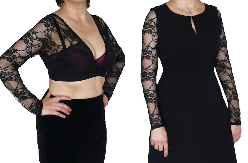 Sleeves to Go. Lace Arms Cover. Sheer Top Woman. Etsy UK