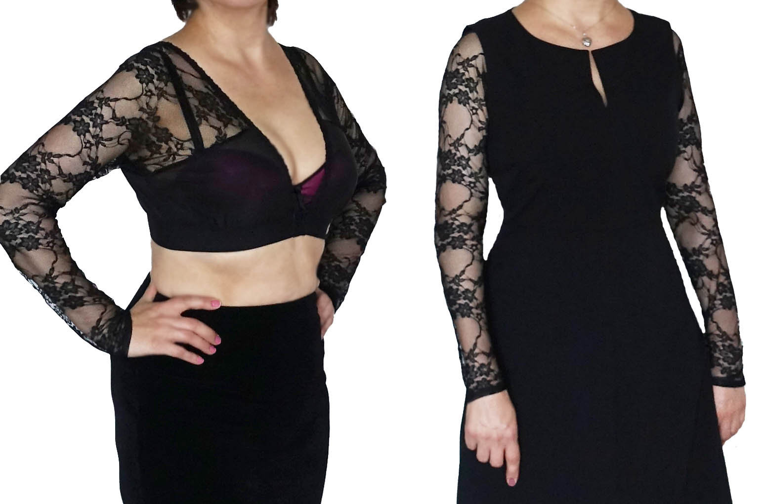 Sleeves to Go. Lace Arms Cover. Sheer 