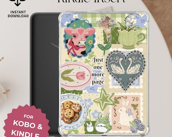 Cottagecore Kindle Insert | Kobo Insert E-Reader Decor (Digital Download)