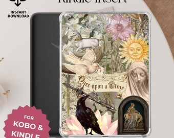 Medieval Kindle Insert Vintage Renaissance Faire Aesthetic Printable Clear Case Insert Digital Download Kindle Stickers Fantasy Decor Case