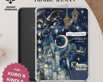 Celestial Kindle Insert | Kobo Insert Velaris Fantasy Castle Design (Digital Download)