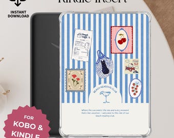 Kindle Insert Beach Reading Club: Coastal Beach Aesthetic (Digital Download)