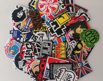100 PCS Rock and Pop Band Stickers: Waterproof Vinyl Decals