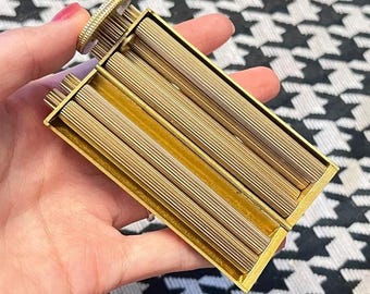 Liadora de cigarrillos vintage de latón de 70 mm: máquina artesanal para liar tabaco, accesorio clásico retro para fumar.