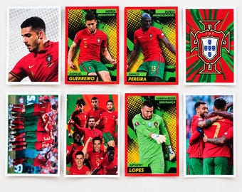 Portugal Fotbollsdekaler Panini Fome de Vencer | Portugisiska landslaget UEFA Euro FIFA | Ronaldo Era Samlarobjekt