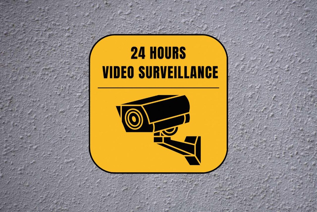 Security Camera Warning Sticker (pack of 4) Anti-theft CCTV Decals - Etsy