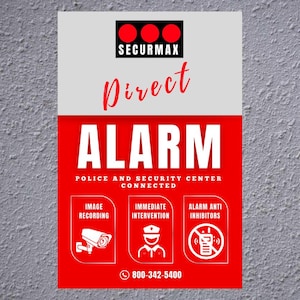 Warning Alarm Surveillance Metal Acrylic Plate Sign Security Camera System CCTV Anti-Theft Wall 24 Hour Video Set Home Property Safe Thieves