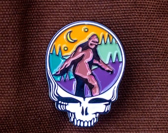 Stealie Bigfoot Sasquatch Enamel Pin