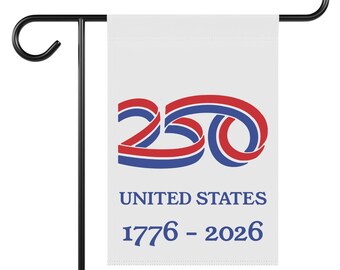 USA 250 Garden Flag | Patriotic America Anniversary 1776-2026 Yard Flag