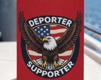 Deporter Supporter Cozie - Republican Patriotic Can Cooler Regular or Slim