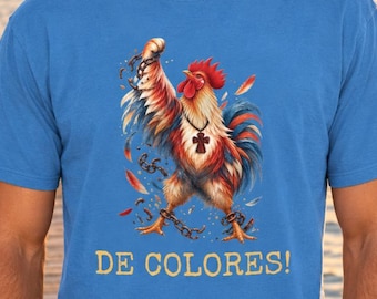 De Colores Rooster Shirt - Unisex T-Shirt - Tres Dias, Cursillo, Walk to Emmaus Gift