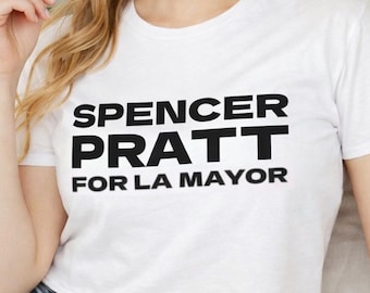 Spencer Pratt for LA Mayor | Women's Crop Top | Los Angeles Political Baby Tee 2026