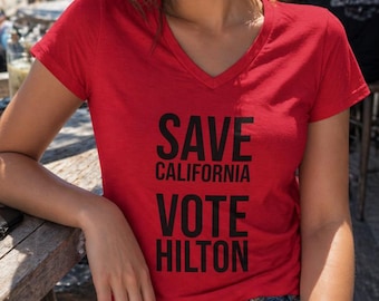 Save California, Vote Steve Hilton | T-Shirt or V-Neck Shirt