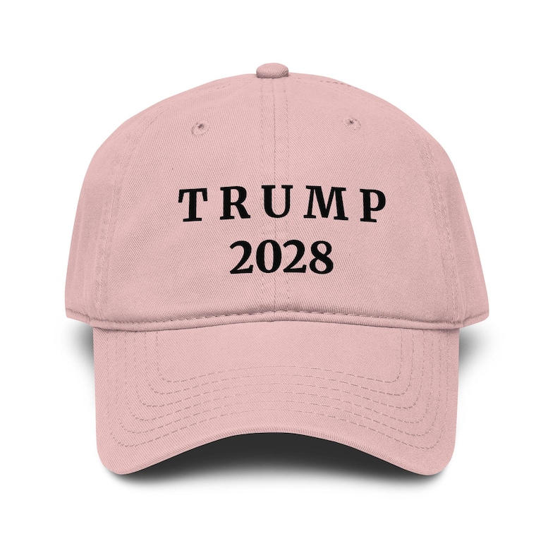 Gorra ajustable Trump 2028 / Gorra de béisbol republicana MAGA Dusty Rose