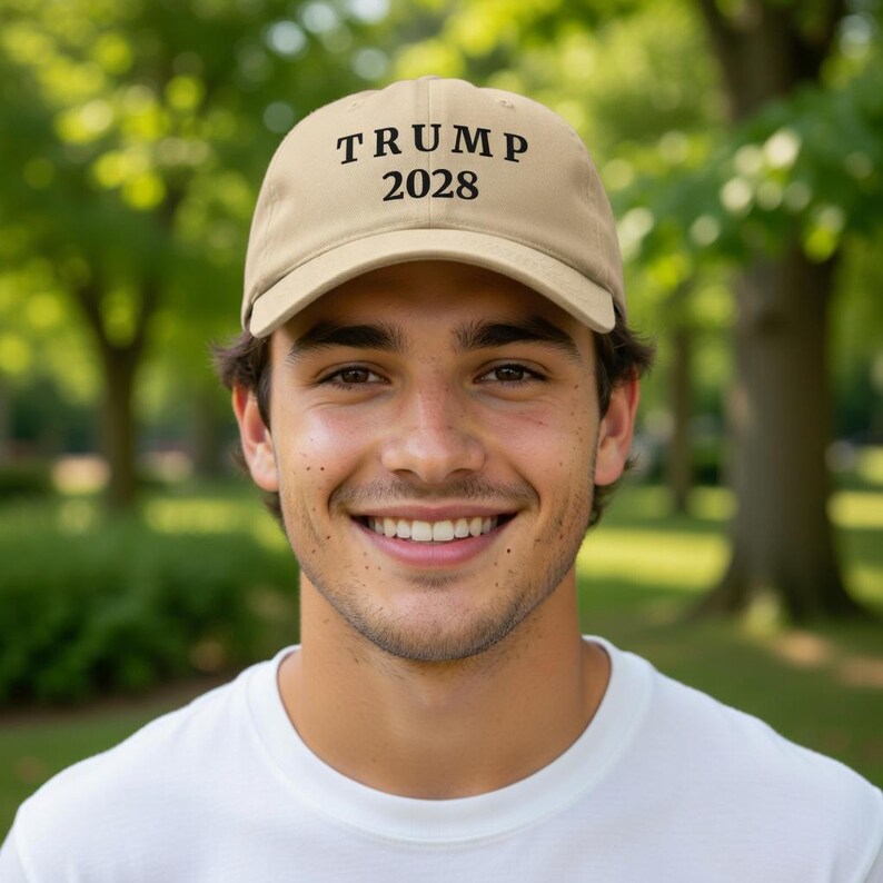Gorra ajustable Trump 2028 / Gorra de béisbol republicana MAGA imagen 2