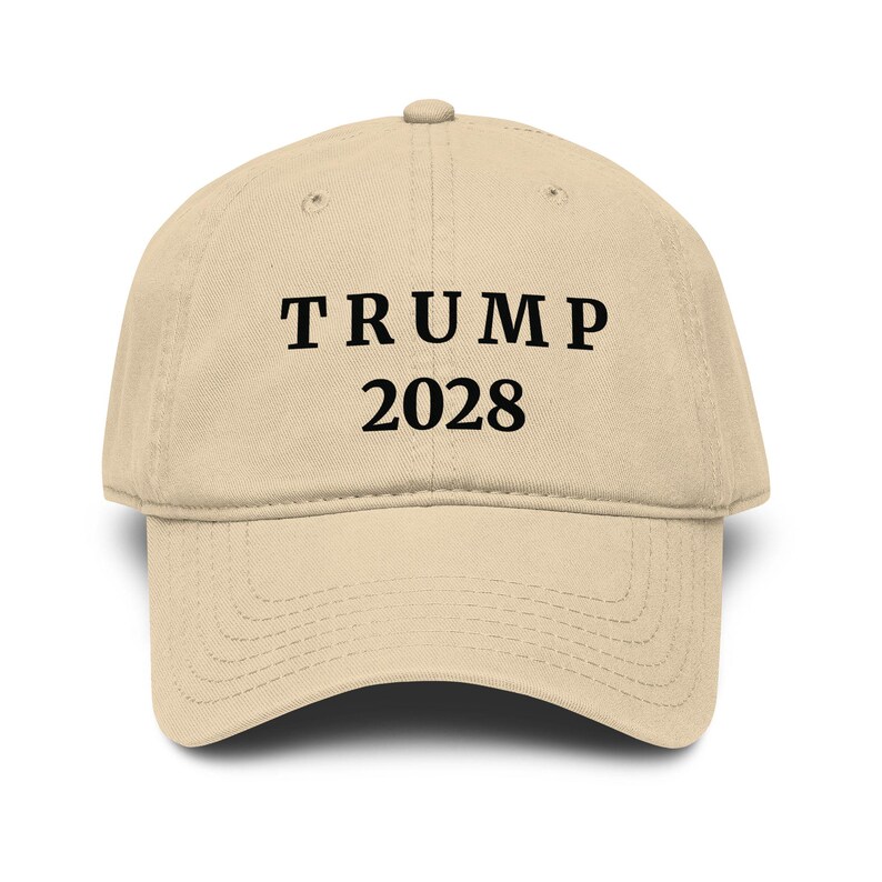 Gorra ajustable Trump 2028 / Gorra de béisbol republicana MAGA Khaki