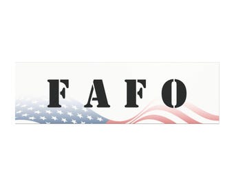 FAFO-bumpermagneet | 10 x 3 patriottische republikeinse autosticker, conservatief
