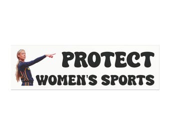 Sophie Cunningham Pointing, Protect Women's Sports Bumper Magnet | XX XY Car Decal