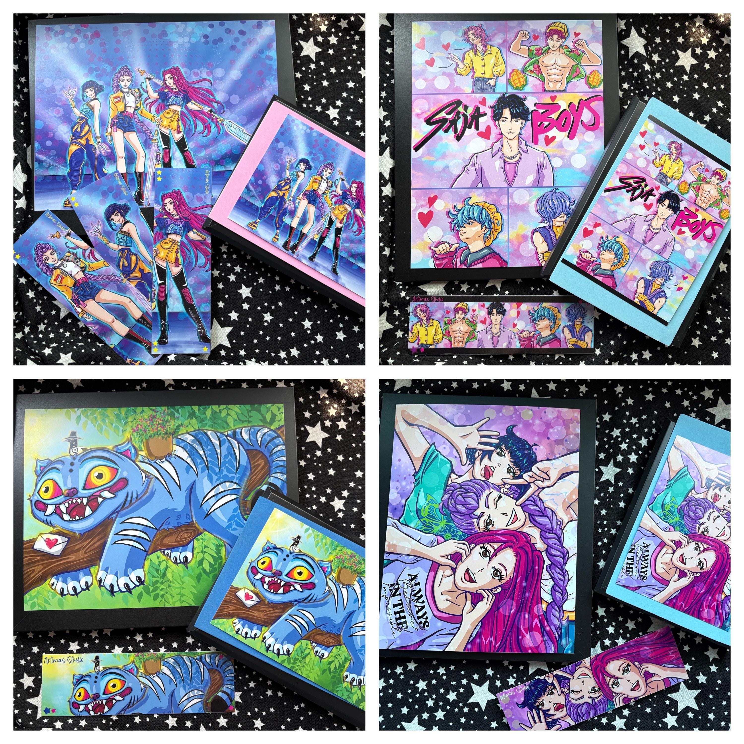 Derpy Bookmark Color Kpop Demon Hunters - Prints - Bookmarks - Stickers - Huntrix - Saja ...