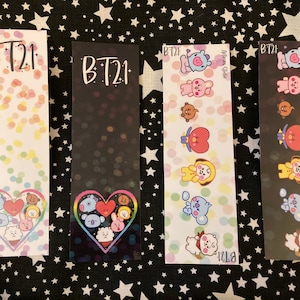 Cute Bookmarks - Chibi Baby Chimmy Tata Koya RJ Mang Cooky Shooky - GIFT little monsters