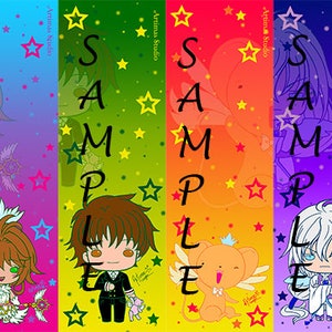 Carte Captor Sakura Chibi Signets - Sakura, Syaoran, Kero-Chan, Yue - cadeau