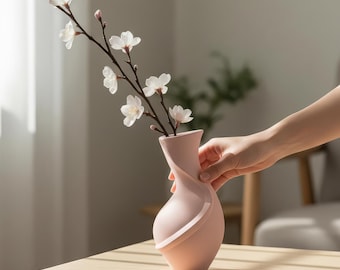 Modern Nova Vase – Minimalist Decorative Flower Vase for Home, Shelf & Table Decor