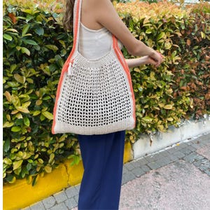 Market Bag I CROCHET PATTERN+VIDEO I  Eko Tote Bag I Crochet Pattern Tutorial I Digital Download I Weekend Bag I Mesh Bag,