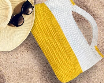 CROCHET PURSE Bag Pattern Pdf/ Tutorial video-Women's Casual Everday Wear Tote Bag-Beginners Easy Bag Pattern Step by Step!