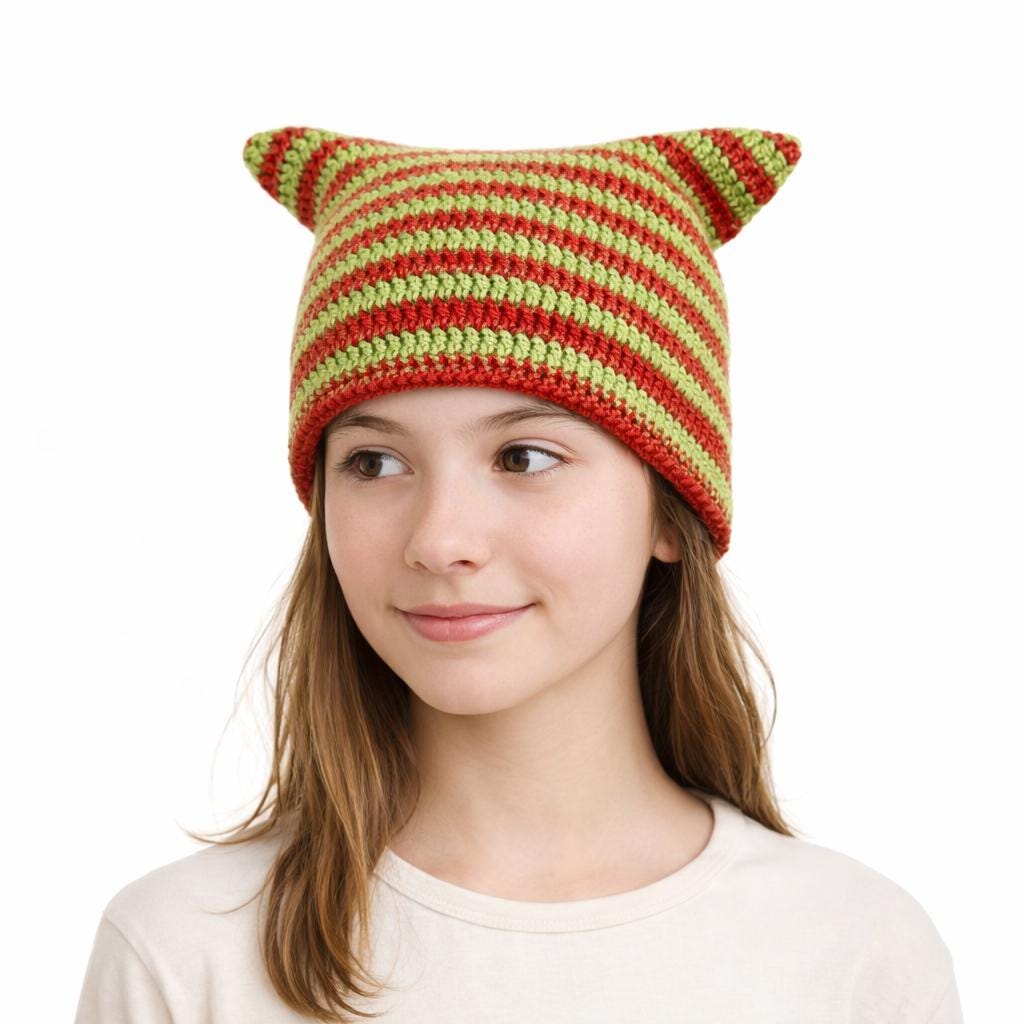 30 Cat Beanie Crochet Patterns to Explore: Cozy Ears, Ribbing, and Playful Styles 18 Cat Ear Beanie Easy Crochet Pattern/ & Video