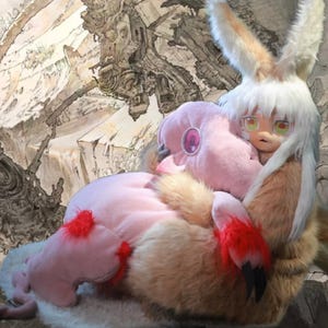 60cm Made in Abyss Mitty Plush, Handmade Mitty Plushie Doll, Made in Abyss Inspired, Video Games Fans Best Gift