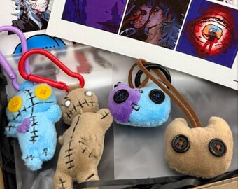 Sally Face Handmade Plush Doll Ornament, Cat Shape Sal Fisher and
