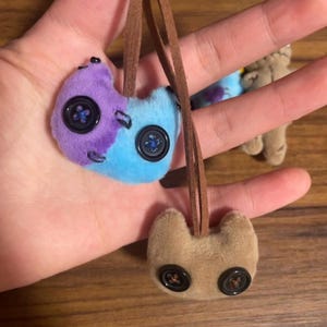 Sally Face Handmade plush doll Ornament, Cat Shape Sal Fisher and Larry Johnson Charm, Sally Face inspired, Customizable Plush