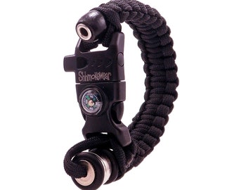 Survival PRO Wrist Hookah Bracelet Pipe- Jet Black