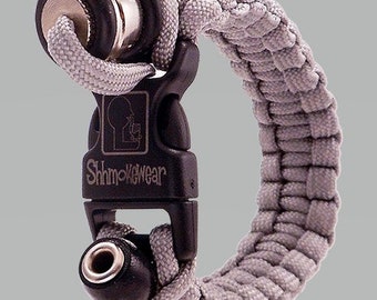 Survival Wrist Hookah Bracelet Pipe- Silver Grey