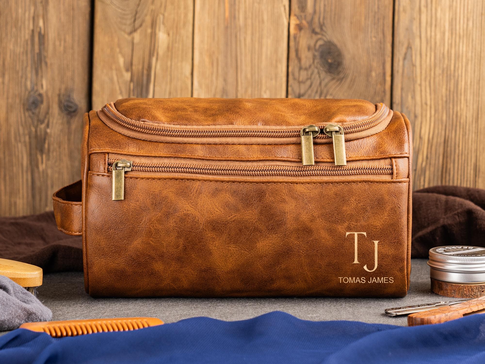 Cool Leather Dopp Kits For Men Photos