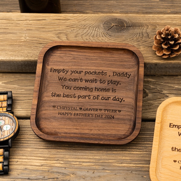 Taca na klucze dla taty, prezent na Dzień Ojca, prezenty dla świeżo upieczonego taty, taca na stół Catch All, powrót do domu to najlepsza część mojego dnia, taca na klucze, taca na klucze
