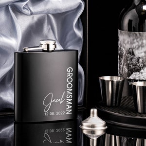 Frascos personalizados para padrinos de boda, regalo para padrinos de boda, frasco personalizado, frasco negro, regalos para padrinos de boda, regalos para fiestas de bodas