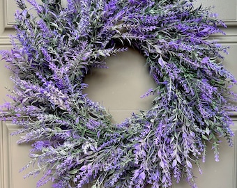 Lavender wreath | Mini lavender wreath | Candle ring wreath | Year round wreath | Centerpiece | Table decor