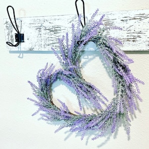 Lavender heart wreath | Valentine’s Day wreath