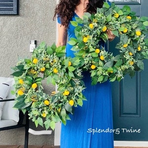 Lemon wreath | Summer wreath | Wreath for front door