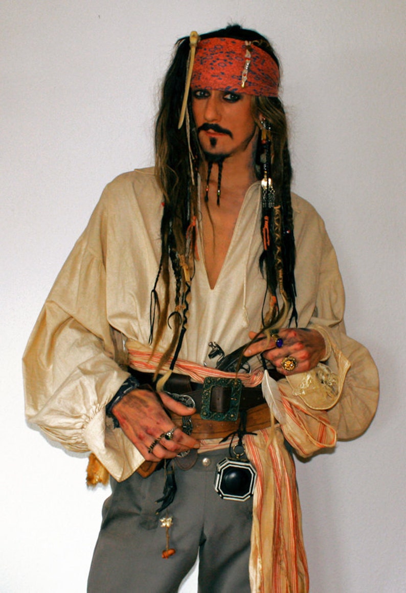 linen pirate shirt