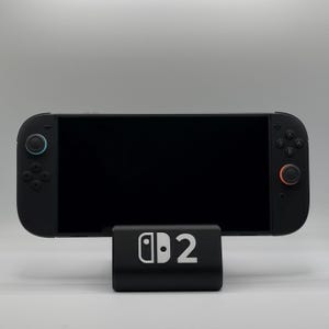 Minimalist Black Stand for Switch 2 Console | 3D Printed Gaming Holder | Modern Desk Dock Display | Custom Gamer Gift USA Made
